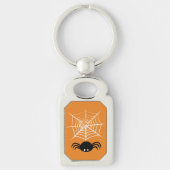 Halloween Spinnenweb Sleutelhanger (Voorkant)