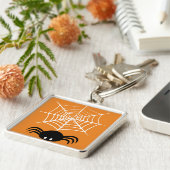 Halloween Spinnenweb Sleutelhanger (Zijkant)