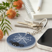 Halloween Spinnenweb  Sleutelhanger (Voorkant Rechts)