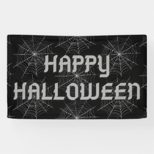 Halloween Spinnenweb Spandoek