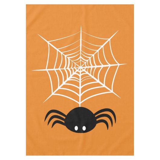 Halloween Spinnenweb Tafelkleed (Voorkant)