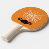 Halloween Spinnenweb  Tafeltennisbatje (Voorkant Gekanteld)