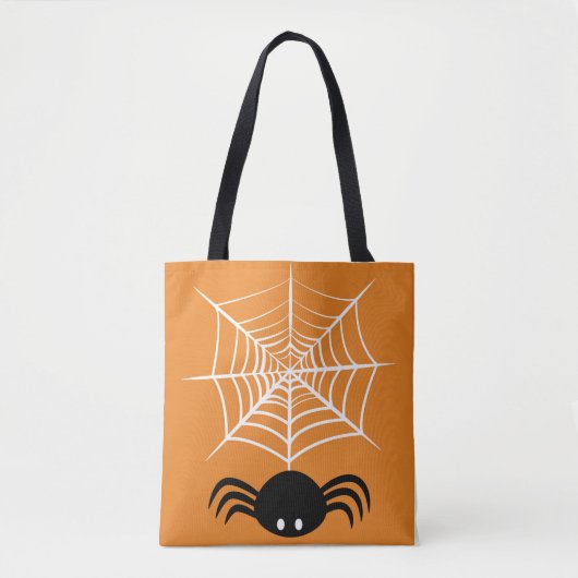 Halloween Spinnenweb Tote Bag (Voorkant)