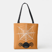 Halloween Spinnenweb Tote Bag (Achterkant)