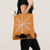 Halloween Spinnenweb Tote Bag (Dichtbij)