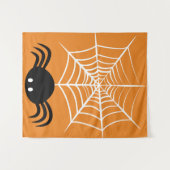 Halloween Spinnenweb Wandkleed (Voorkant (horizontaal))