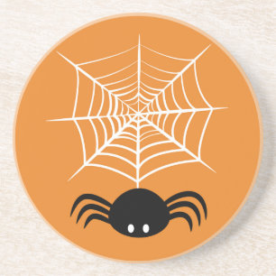 Halloween Spinnenweb Zandsteen Onderzetter