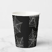 Halloween spinnenwebben zwart papieren bekers (Links)