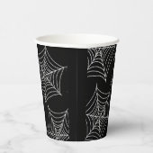 Halloween spinnenwebben zwart papieren bekers (Rechts)