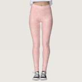 Halloween Spinneweb Patroon Roze Wit ID1328 Leggings (Voorkant)
