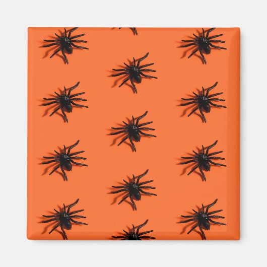 Halloween spinpatroon magneet (Voorkant)