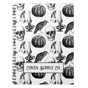 Halloween Spiraalschrift - Vintage Gotisch Notitieboek