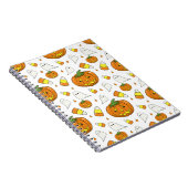 Halloween Spiral Notebook – Ghosts & Candy Corn Notitieboek (Rechterzijde)