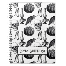 Halloween Spiral Notebook – Vintage Gothic