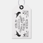Halloween Spirit Board | Trick or treat Hartelijk  Cadeaulabel (Voorkant)