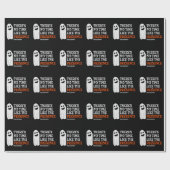 Halloween Spirit Happy Ghost Funny Halloween Cadeaupapier (Vlak)