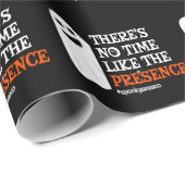 Halloween Spirit Happy Ghost Funny Halloween Cadeaupapier (Rol Hoek)