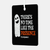 Halloween Spirit Happy Ghost Funny Halloween Metalen Ornament (Voorkant links)