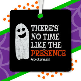 Halloween Spirit Happy Ghost Funny Halloween Metalen Ornament