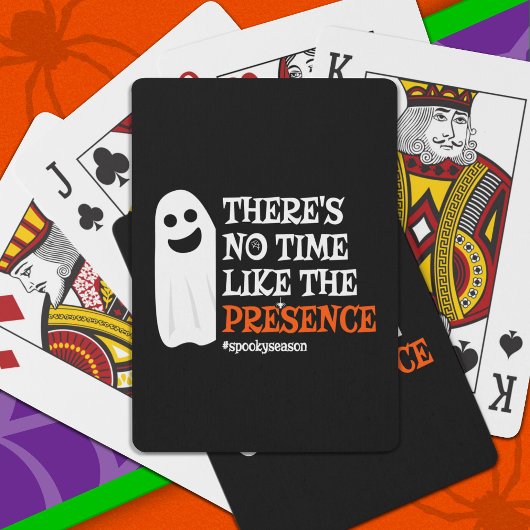 Halloween Spirit Happy Ghost Funny Halloween Pokerkaarten