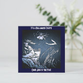  Halloween Spirit Invite Kaart (Staand voorkant)