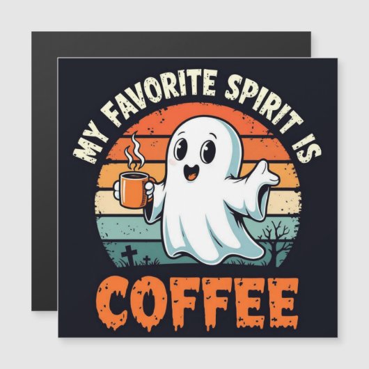 Halloween Spirit Koffie Geest (Voorkant / Achterkant)