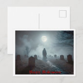 Halloween, Spirit Rising, Spooky, Graveyard Briefkaart (Voorkant / Achterkant)