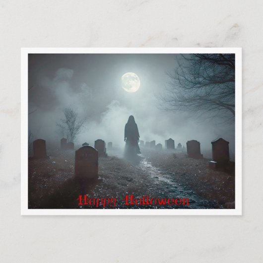 Halloween, Spirit Rising, Spooky, Graveyard Briefkaart (Voorkant)