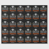 Halloween Spirit Skull Crossbones Grappige Hallowe Cadeaupapier (Vlak)