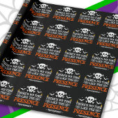 Halloween Spirit Skull Crossbones Grappige Hallowe Cadeaupapier