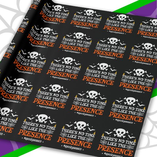 Halloween Spirit Skull Crossbones Grappige Hallowe Cadeaupapier