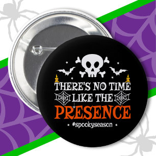Halloween Spirit Skull Crossbones Grappige Hallowe Ronde Button 5,7 Cm