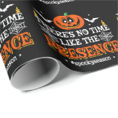 Halloween Spirit Spooky Pompoen Grappig Halloween Cadeaupapier (Rol Hoek)