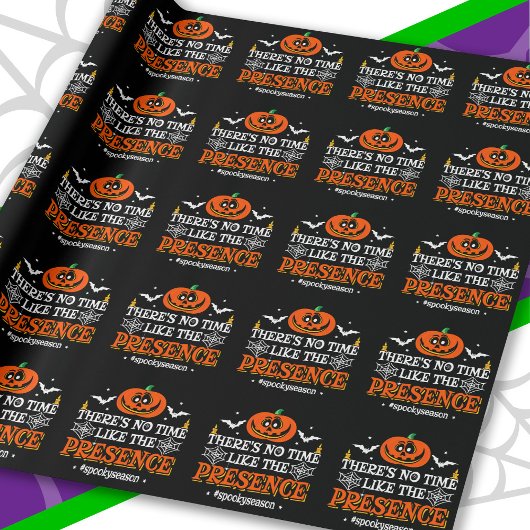 Halloween Spirit Spooky Pompoen Grappig Halloween Cadeaupapier