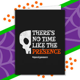 Halloween Spirit Spooky Skull Funny Halloween Kaart