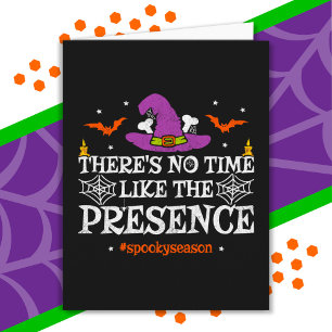 Halloween Spirit Spooky Witch Pet Funny Halloween Kaart