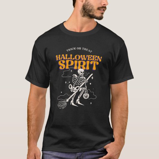 Halloween Spirit Trick or Treat T-Shirt (Voorkant)