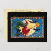  Halloween Spirit Witch Invitation Briefkaart (Voorkant / Achterkant)