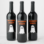 Halloween Spirits Wijnfles Etiket (Set van 6) (Flessen)