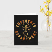Halloween Spoedeisende Hulp Afdeling Verpleegster Kaart (Gele Bloem)