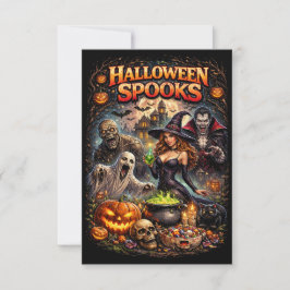 Halloween Spoken Bedankkaart