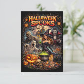 Halloween Spoken Bedankkaart (Staand voorkant)