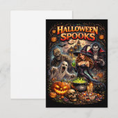 Halloween Spoken Bedankkaart (Voorkant / Achterkant)