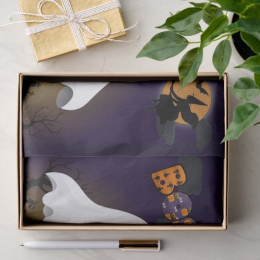 Halloween-spoken Decoupage Knutselproject met Graf Tissuepapier (Geschenk)