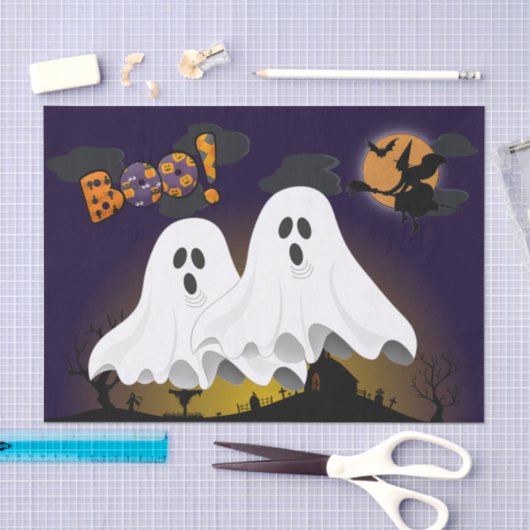 Halloween-spoken Decoupage Knutselproject met Graf Tissuepapier (Craft)