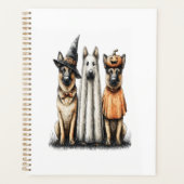 Halloween Spoken Duitse Herdershond Planner (Voorkant)