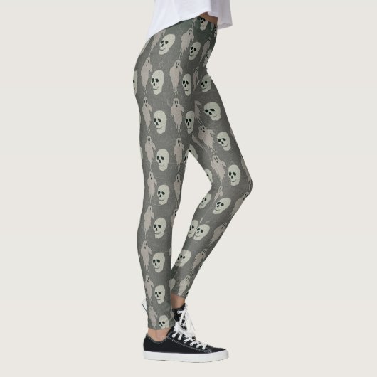 Halloween spoken en Skulls Leggings (Rechts)