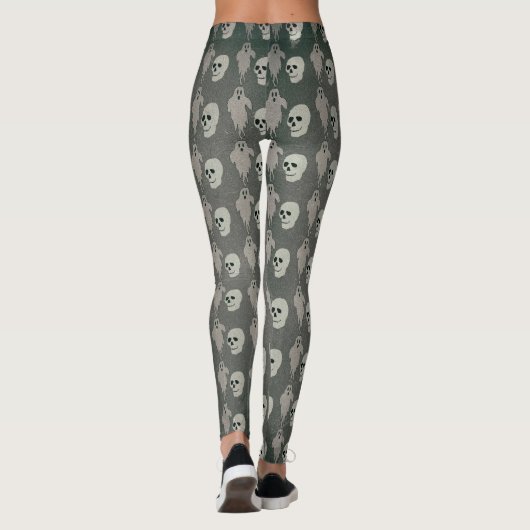 Halloween spoken en Skulls Leggings (Achterkant)