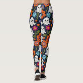 Halloween-spoken en wilde bloemen leggings (Achterkant)