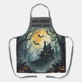 Halloween,Spoken Huis, Enge Pompoenen,Vleermuizen, Schort (Voorkant)